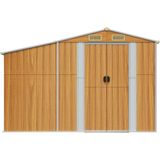Vidaxl - Gerätehaus Hellbraun 277x279x179 cm Verzinkter Stahl