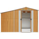 Vidaxl - Gerätehaus Hellbraun 277x279x179 cm Verzinkter Stahl