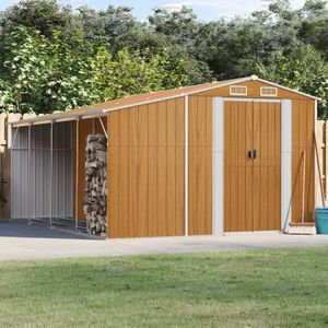 Tuinberging - Metalen Schuur - Roestvrij Staal - Handgrepen - Ventilatieopeningen