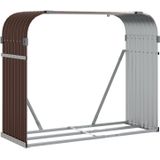 vidaXL Kaminholzunterstand Braun 120x45x100 cm Verzinkter Stahl