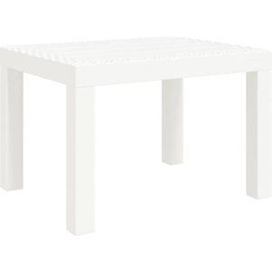 vidaXL Tuintafel 59x47x40 cm PP wit