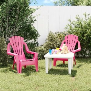 Vidaxl - Kinder-Gartenstühle 2 Stk. Rosa 37x34x44 cm pp Holzoptik