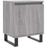 vidaXL Nachttisch Grau Sonoma 40x30x50 cm Holzwerkstoff