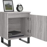 vidaXL Nachttisch Grau Sonoma 40x30x50 cm Holzwerkstoff