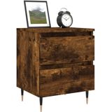 vidaXL Nachttisch Räuchereiche 40x35x50 cm Holzwerkstoff