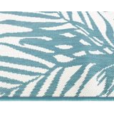 Vidaxl - Outdoor-Teppich Aquablau und Weiß 80x150 cm Beidseitig Nutzbar