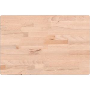 vidaXL Tafelblad rechthoekig 60x40x2,5 cm massief beukenhout