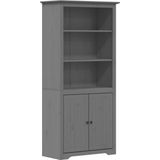 VidaXL Boekenkast BODO 80x40x172 cm - Massief Grenenhout - Grijs