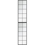 vidaXL Wandspiegel 2 Stk. Schwarz 100x40 cm Metall
