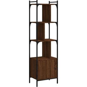 vidaXL-Boekenkast-met-deur-44,5x30x154,5-cm-hout-bruin-eikenkleur