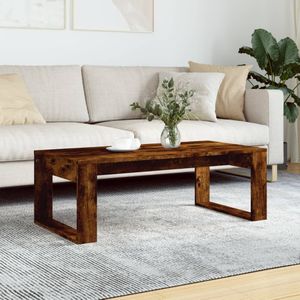 VidaXL Salontafel 102x50x35 cm - Bewerkt Hout - Gerookt Eikenkleurig