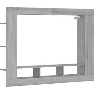 vidaXL TV-Schrank Grau Sonoma 152x22x113 cm Holzwerkstoff