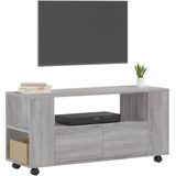 vidaXL-Tv-meubel-102x34,5x43-cm-bewerkt-hout-grijs-sonoma-eikenkleurig