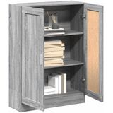 VidaXL-Boekenkast-82,5x30,5x115-cm-bewerkt-hout-grij - onoma-eiken