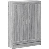 VidaXL-Boekenkast-82,5x30,5x115-cm-bewerkt-hout-grij - onoma-eiken