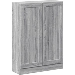VidaXL-Boekenkast-82,5x30,5x115-cm-bewerkt-hout-grij - onoma-eiken