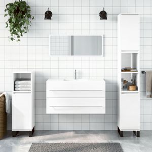 vidaXL-Badkamerkast-met-spiegel-bewerkt-hout-hoogglans-wit