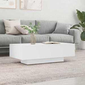 vidaXL - Salontafel - Wit - Bewerkt Hout