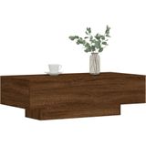 vidaXL Salontafel 100x49,5x31 cm bewerkt hout bruin eikenkleur