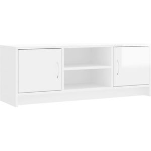 vidaXL-Tv-meubel-102x30x37,5-cm-bewerkt-hout-hoogglans-wit