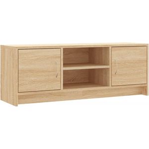 vidaXL Tv-meubel 102x30x37,5 cm bewerkt hout sonoma eikenkleurig