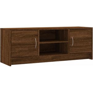 vidaXL-Tv-meubel-102x30x37,5-cm-bewerkt-hout-bruineikenkleurig