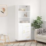 Vidaxl - Highboard Weiß 69,5x34x180 cm Holzwerkstoff
