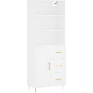 Vidaxl - Highboard Weiß 69,5x34x180 cm Holzwerkstoff