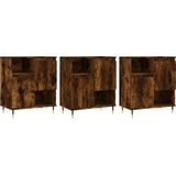 Vidaxl - Sideboards 3 Stk. Räuchereiche Holzwerkstoff