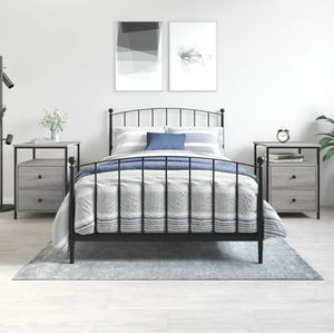 vidaXL-Nachtkastjes-2-st-44x45x60-cm-bewerkt-hout-grijs-sonoma-eiken