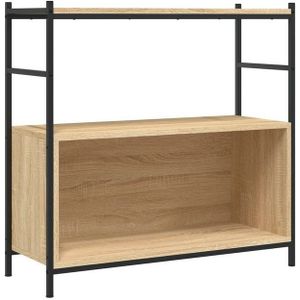 Vidaxl - Bücherregal Sonoma-Eiche 80x30x78,5 cm Holzwerkstoff und Eisen