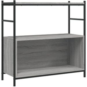Vidaxl - Bücherregal Grau Sonoma 80x30x78,5 cm Holzwerkstoff und Eisen
