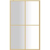 VidaXL-Inloopdouchewand-transparant-118x195-cm-ESG-glas-goudkleurig