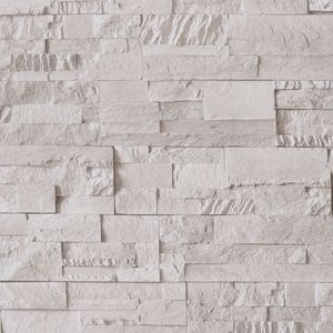 vidaXL - Vliesbehang - 3D - steen-look - 10x0,53 - m - crèmekleurig
