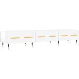 vidaXL Tv-meubel 150x36x30 cm bewerkt hout hoogglans wit