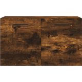 vidaXL Wandkast 60x36,5x35 cm bewerkt hout gerookt eikenkleurig