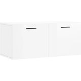 Vidaxl - Wandschrank Hochglanz-Weiß 80x36,5x35 cm Holzwerkstoff