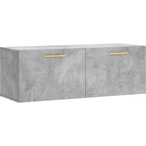 vidaXL-Wandkast-100x36,5x35-cm-bewerkt-hout-betongrijs