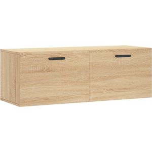 vidaXL Wandkast 100x36,5x35 cm bewerkt hout sonoma eikenkleurig