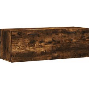 VidaXL Wandkast 100x36,5x35 cm - Bewerkt Hout - Gerookt Eikenkleurig