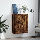 Wandschrank Räuchereiche 69,5x34x90 cm Holzwerkstoff vidaXL