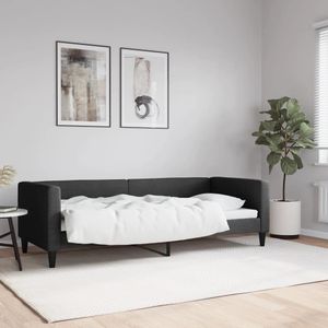 vidaXL Tagesbett Schwarz 80x200 cm Stoff