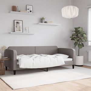 vidaXL Tagesbett Taupe 90x200 cm Stoff