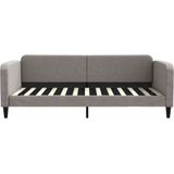 Tagesbett Taupe 100x200 cm Stoff Vidaxl