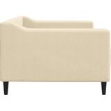 Tagesbett Creme 90x200 cm Stoff Vidaxl