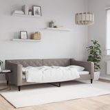 Tagesbett Taupe 100x200 cm Stoff vidaXL