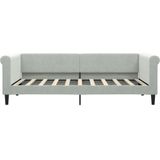 Tagesbett Hellgrau 90x190 cm Samt Vidaxl