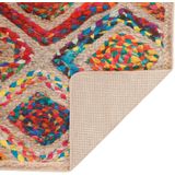 vidaXL Vloerkleed - Makkelijk Wasbaar - Antislip - Meer Kleurig - Fluweel