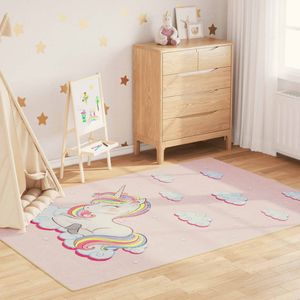 vidaXL-Kindervloerkleed-eenhoorn-wasbaar-antislip-160x230-cm-groen