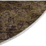 Patchwork Vloerkleed - Meerkleurig - Fluweel - Diameter 120 cm